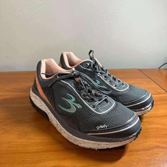 Gdefy Ion Women's Comfort Orthotic Sneaker Walking Supportive Grey‎ Pink 11 - Picture 3 of 9